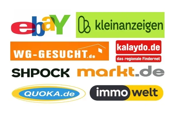 Logoer for ledende tyske rubrikkannonser